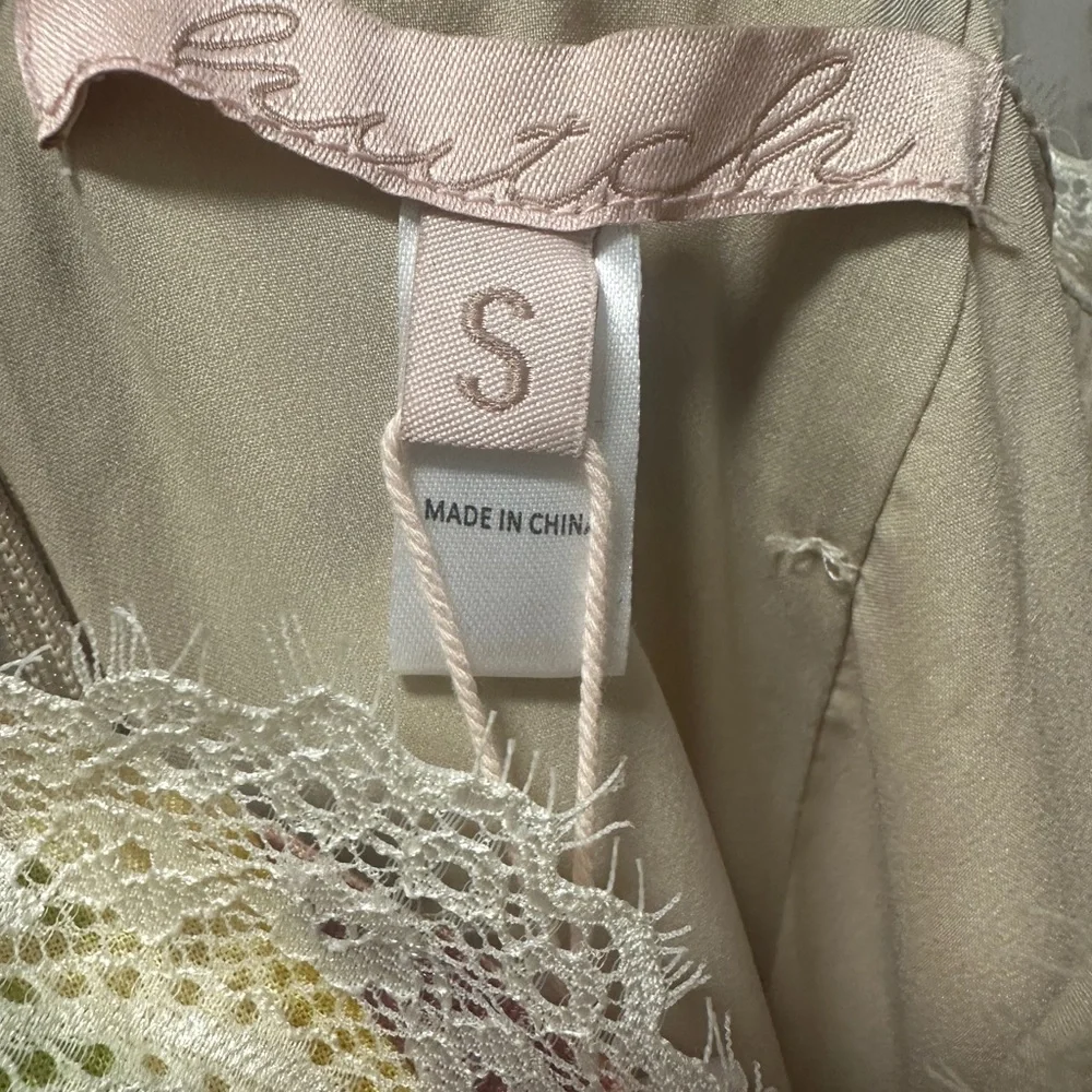 Hutch NWT Baldwin Sleeveless Lace-Trim V-Neck Slip Maxi Dress Size Small - Picture 5 of 6